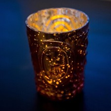 Insideretail Mercury Glass Tea Light Holders with Distressed Copper Foil - 9.5cm