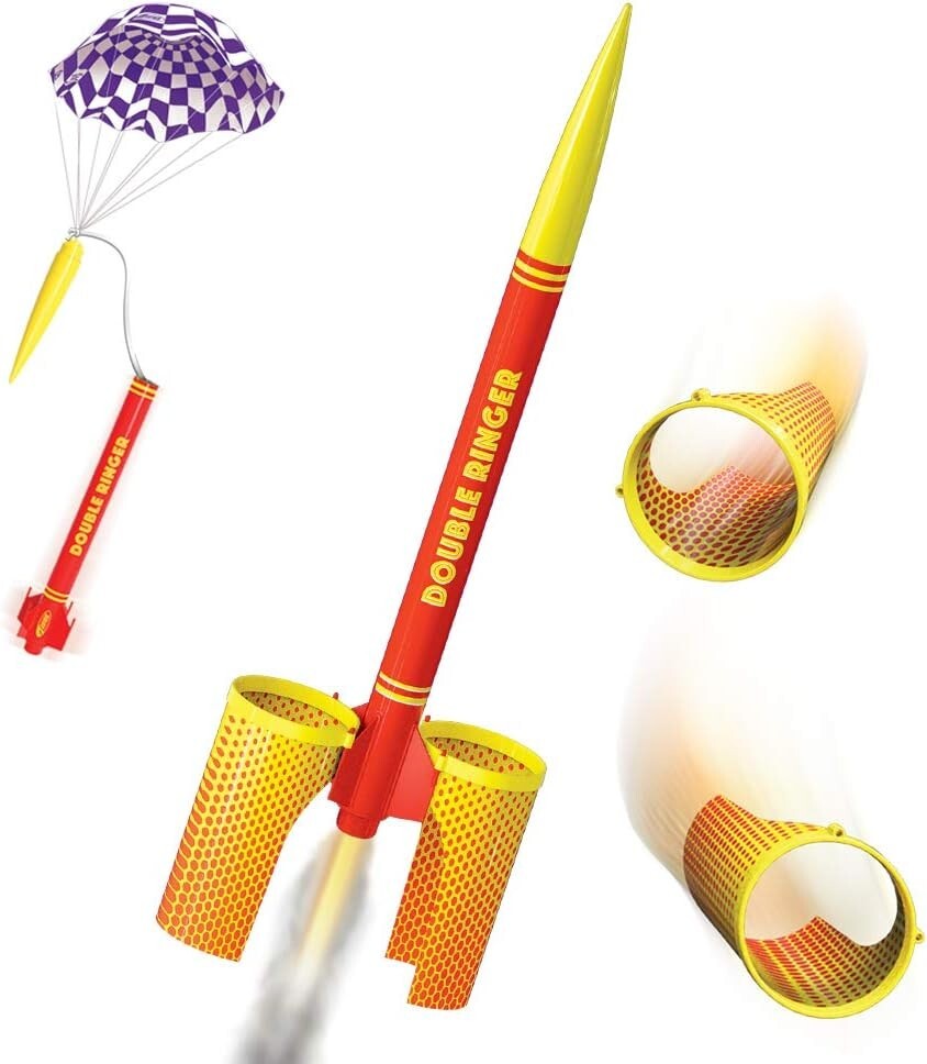Estes Double Ringer Flying Model Rocket Kit | Easy to Build 