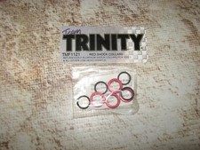 RC Trinity Losi Shock Collars Machined Aluminum Red Matt Francis 4 TMF 1121