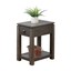 sunset trading shades of gray narrow end table with drawer and shelf