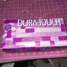 Ansell Dura-Touch 34-740 Disposable Gloves, XL ( 10 ), 5 mil. 100PK. 👀 GR8 BUY