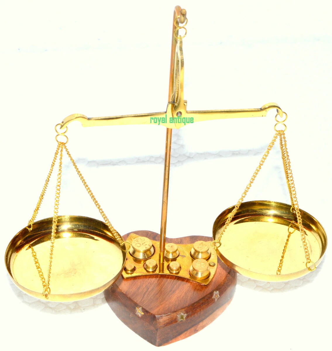 Collectables Brass 7 Weighing Scale Balance Justice Law Scale Decoration  Gift