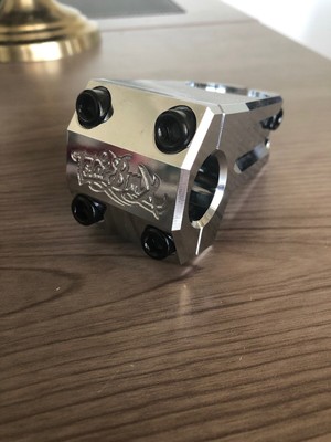 chrome bmx stem