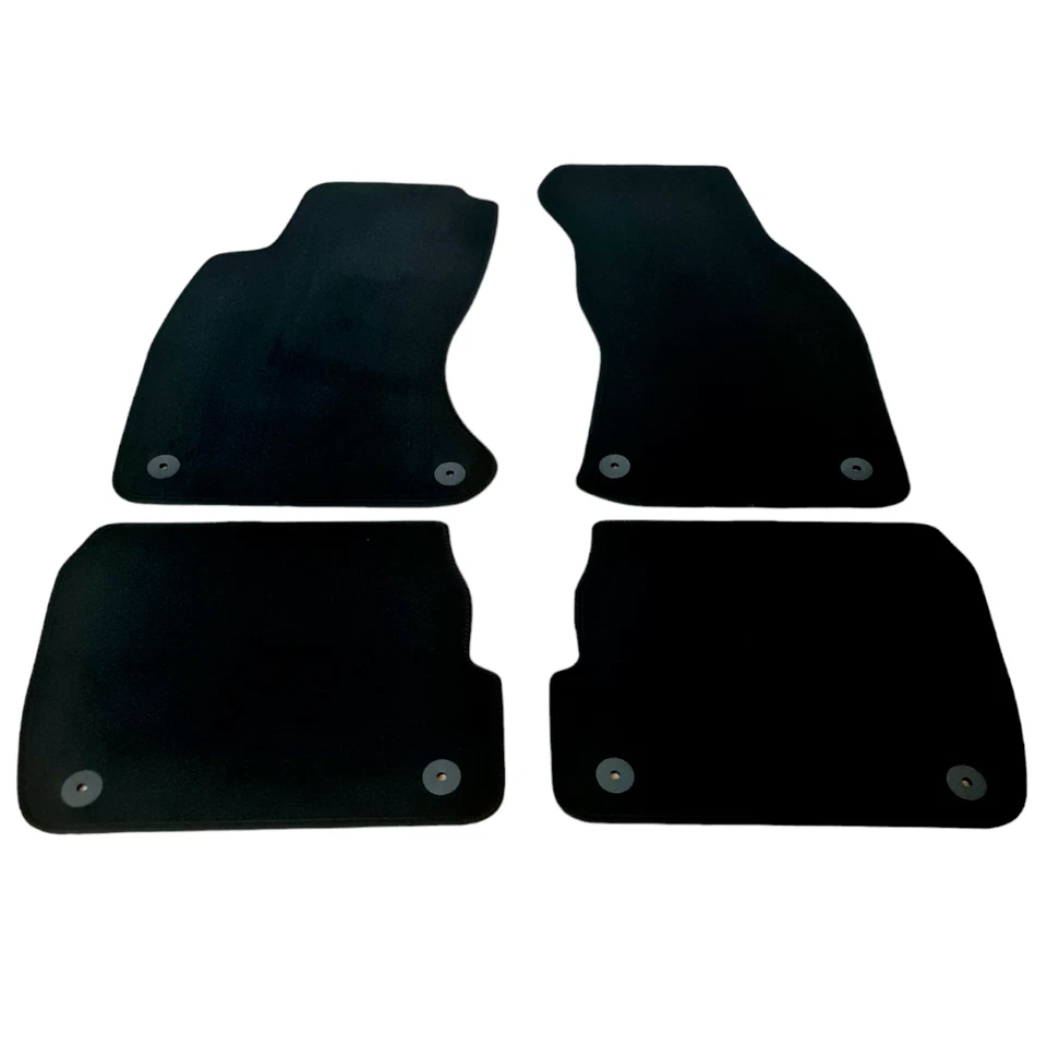 Alfombrillas negras para Audi A6 C5 1996-2005 ajuste personalizado terciopelo forro automático nuevas Foto 4 de 4