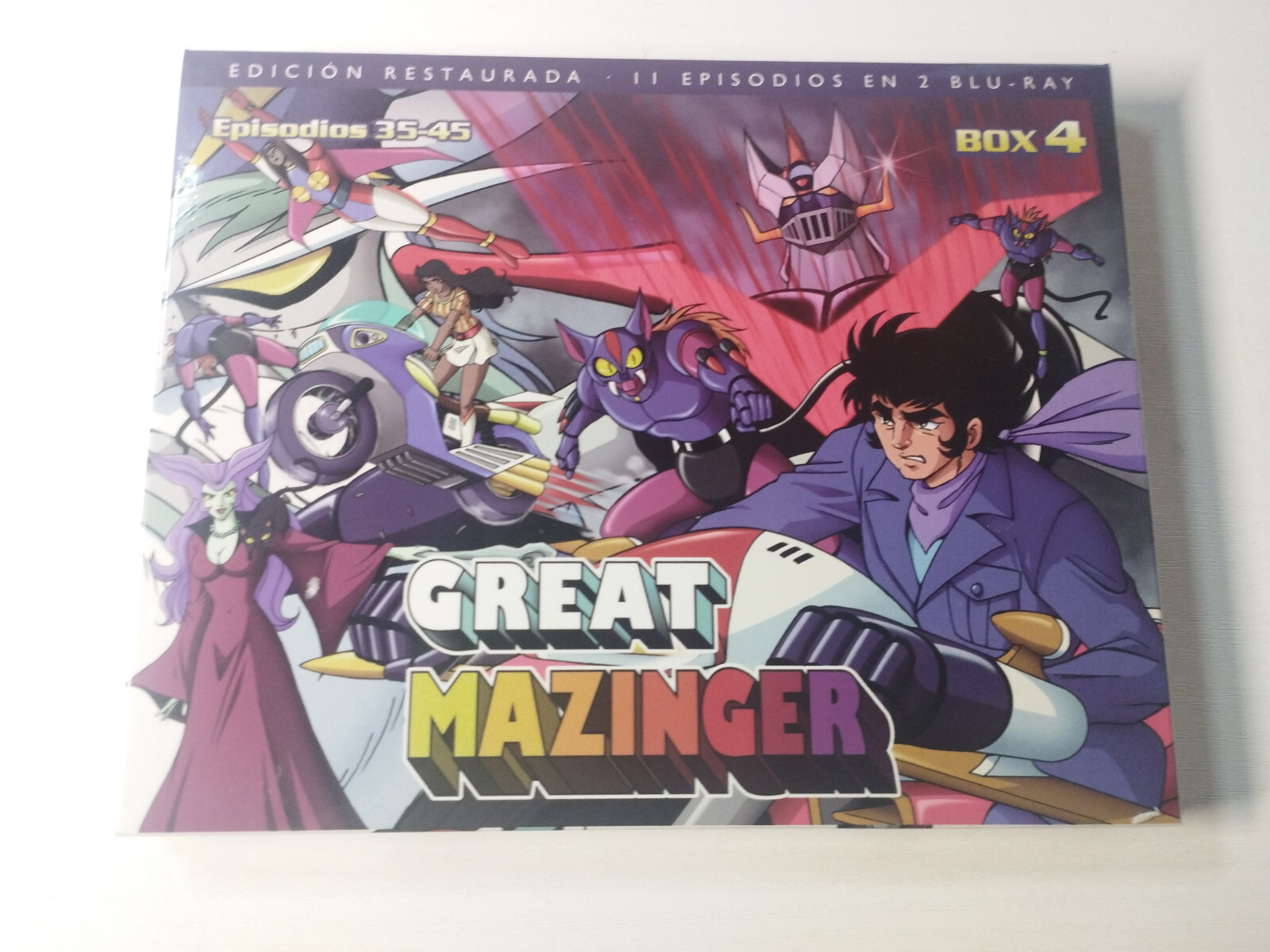 Great Mazinger Episodes 35-45 Box 4 Restored 2 x Blu-Ray Spanish Japanese Am