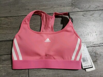 adidas Women's Powerreact Training Medium-Support 3-Stripes Bra, XS (A-C)