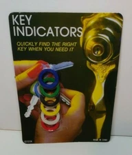 Vtg House Key Indicators Colored Covers Labels Finders Caps Tags ICI12774  NOS