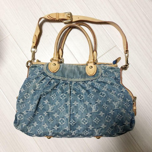 LOUIS VUITTON Auth Denim Monogram Neo 