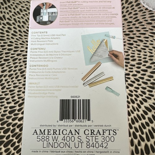 NEW! We R Memory Keepers Foil Quill Fine Tip Heat Pen - Pink - Picture 2 of 2