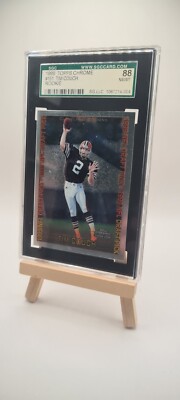 1999 Tim Couch RC Topps Chrome SGC Grading 8.5 Browns
