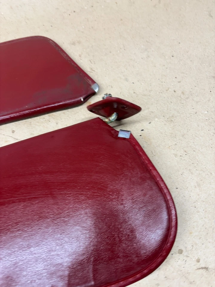 1980-1986 F150 F250 F350 BRONCO PÁRA-SOL VERMELHO DECENTE TETO DA CABINE INTERIOR - Imagem 4 de 4