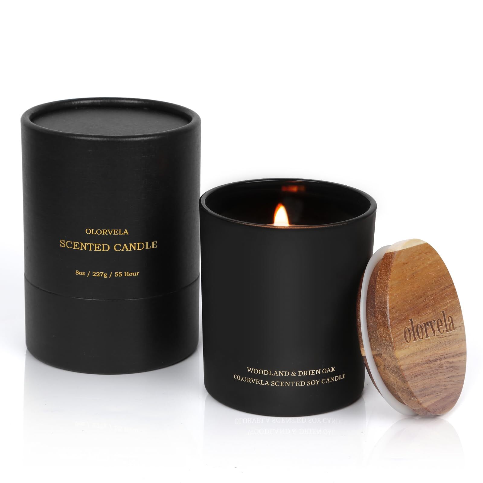Candles for Men Wood Wicked Candles for Home Scented Mens Candle Aromatherapy...-image