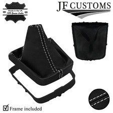 WHITE NAHT ITALIENER LEDER SCHALTSACK DECKEL + RAHMEN F?R OPEL ANTARA 11-15