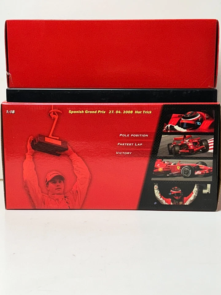 1:18 Scale Hot Wheels 2008 Ferrari Grand Prix Winner Kimi Raikkonen Perfect Race - Image 3 of 4