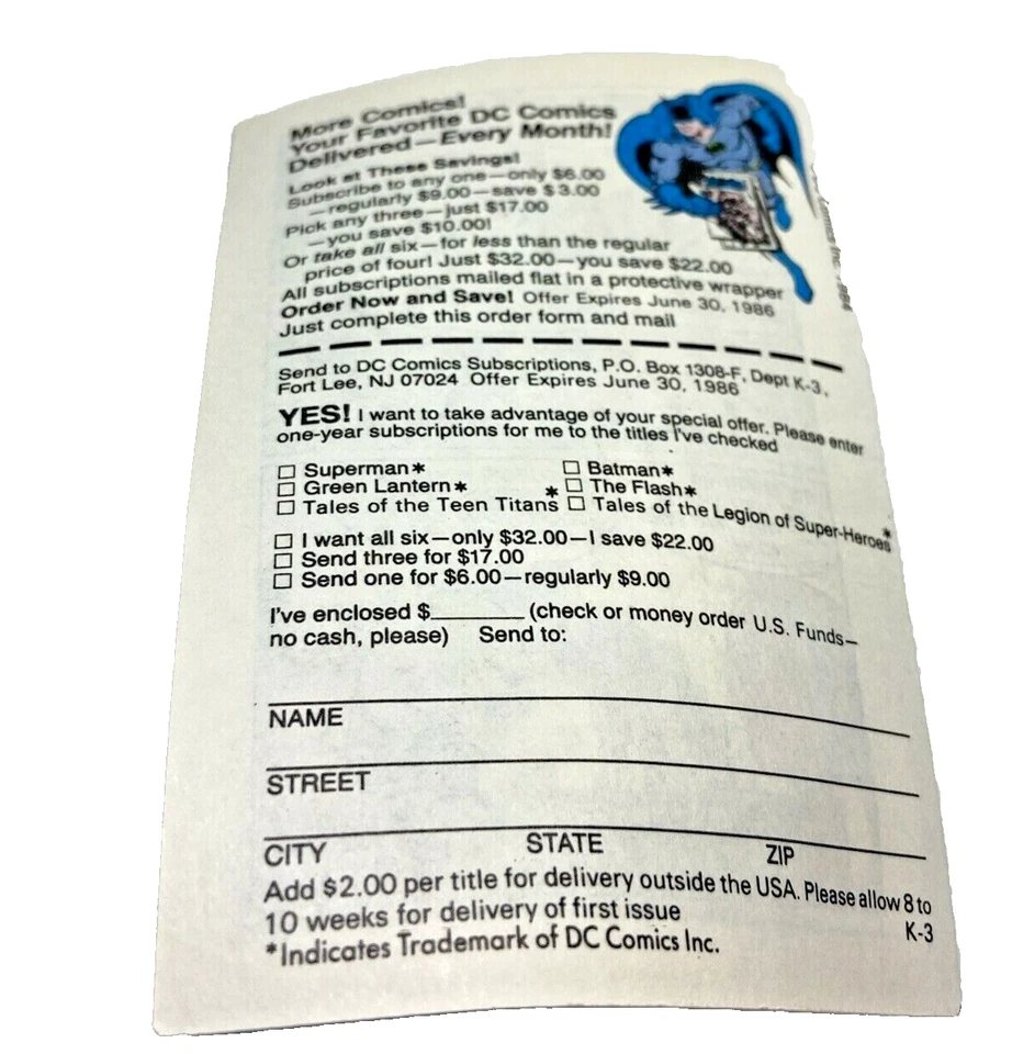 Figura de acción Kenner D.C. Super Hero's 1984 4,75" Mantis con cómic Foto 4 de 4