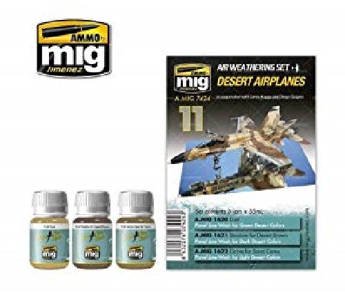 Ammo Mig A.MIG7424 Desert Airplanes Weathering Set