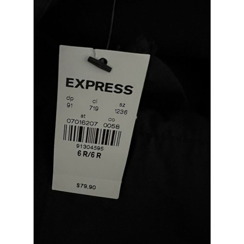 Express Black Denim Mid-Rise Legging Size 6 NWT - Afbeelding 10 van 10