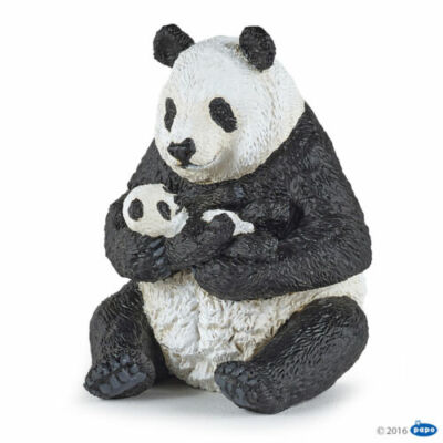 Papo  Panda  Pandabärin mit Jungem im Arm    Art.nr.  50196