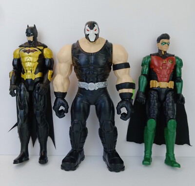 Batman Robin Bane 12  inch Figure Lot DC Comics - 3 Figures 
