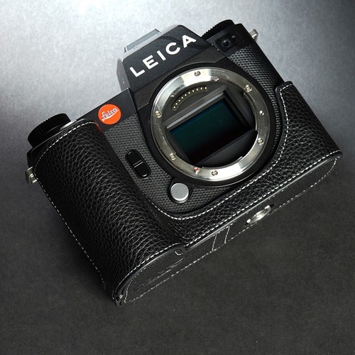 Handmade Genuine Leather Half Camera Case Covers Protection For Leica SL SL2 SL3 - Picture 12 of 33