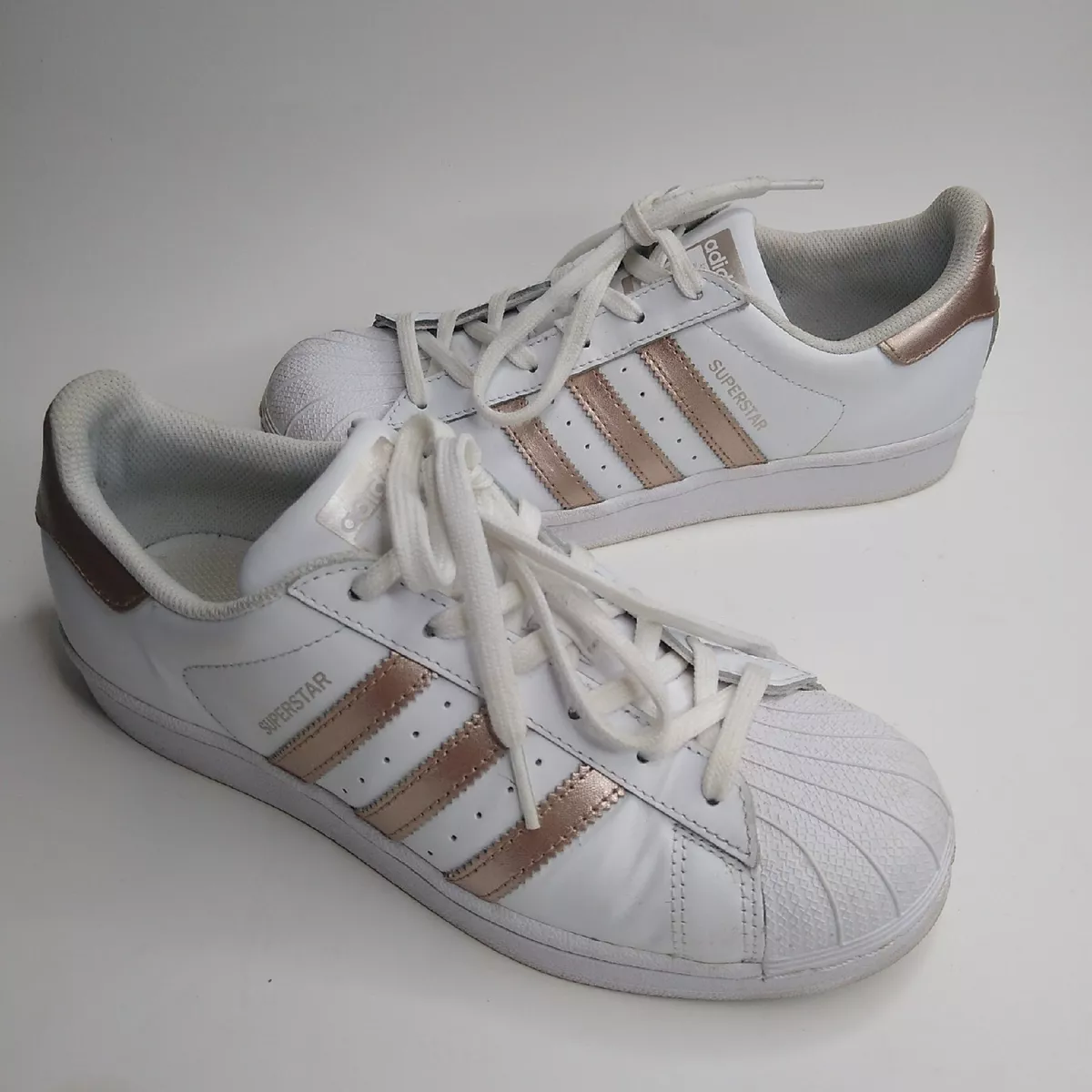 White and sales rose gold superstars