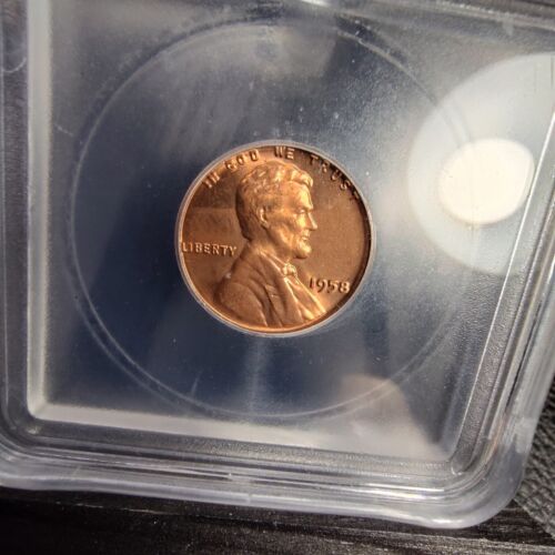 1958 Lincoln Wheat Penny ICG MS67 RED Rare - Picture 3 of 6