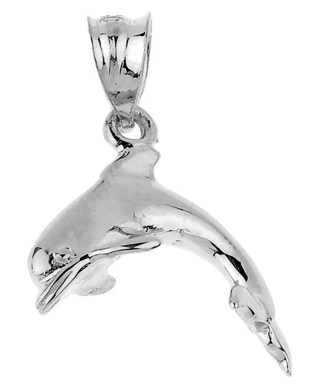 White gold dolphin best sale necklace