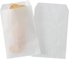 100 Pcs 3x5 Inch Glassine Waxed Paper Flat Paper Bags for Sandwich Party Favors