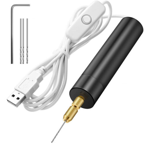 DIY Mini USB Electric Tool Aluminum Hand Drill DC 5V Micro Small for Motor Set - Picture 5 of 15