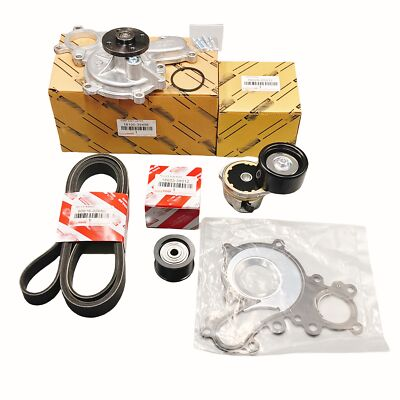 #ad #ad For Tundra Drive Belt Tensioner Pulley Water Pump Kit 16100 39496 $233.69