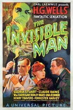 1933 The Invisible Man Movie Poster 11X17 Claude Rains Gloria Stuart 🍿