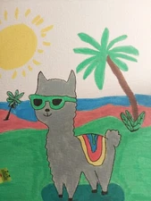 GAT PAINTINGS IMPRESSIONISM ORIGINAL COLLECTIBLE WHIMSICAL SEASCAPE & ANIMALS