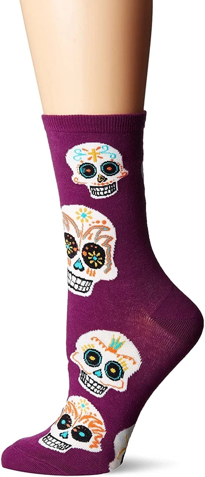 Calcetines Socksmith Para Mujer 186103 Muertos Calavera Corte Redondo Zapatos Talla Única Foto 2 de 2
