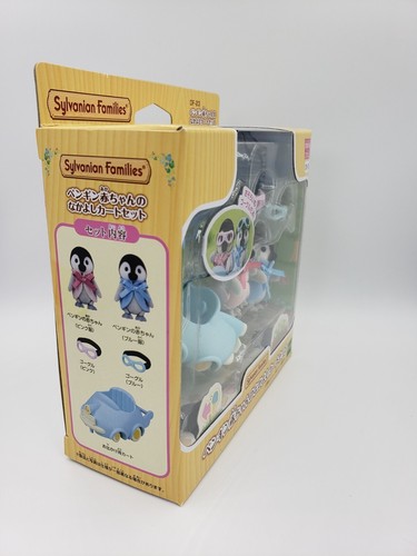 Pingüinos gemelos Sylvanian Families Calico Critters en coche - Imagen 8 de 12