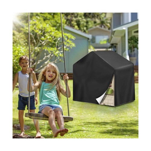 Playhouse Cover, 420D Oxford Outdoor Playhouse Covers 48"L x 67"W x 64"H Wate... - Picture 6 of 7