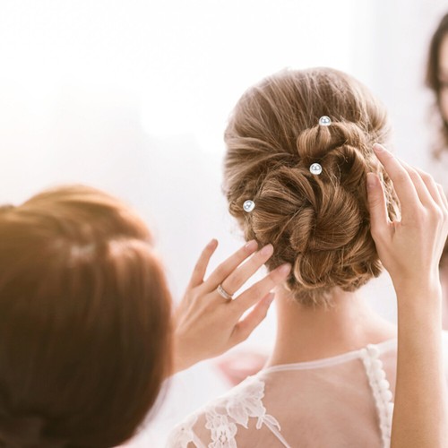 20 Pezzi Fermagli per Capelli Perla Fermagli da Damigella d'onore Pinze per Ricci Bun Twist Spirale - Foto 7 di 12