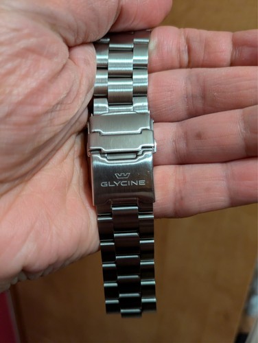 Reloj de buceo automático Glycine Combat Sub GL0083 esfera negra + pulsera OEM equipada - Imagen 22 de 22