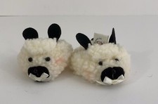 Tender Heart Treasures Vintage Fuzzy Lamb Slippers Doll Bear 1997/r