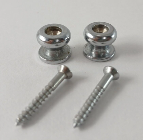 VTG 1970's Epiphone FT-130 Acoustic Guitar Original Parts STRAP LOCKS Japan! - Picture 3 of 3