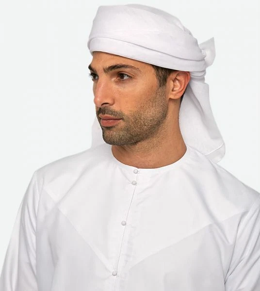 White Embroided Arab Shemagh Head Scarf Neck Wrap Cotton eBay