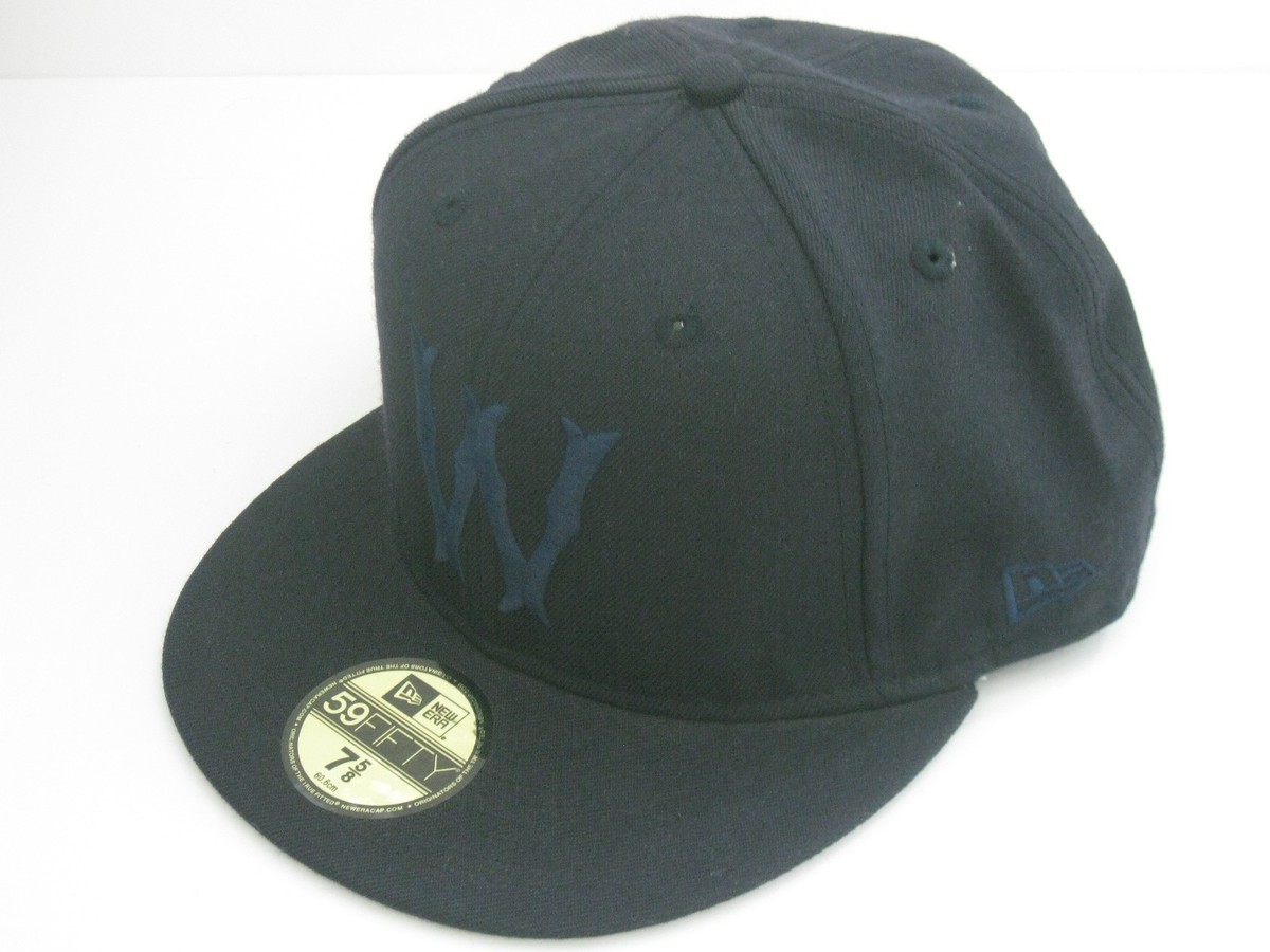 NEW ERA 59fifty 'W' winfield BASEBALL CAP navy/navy | eBay