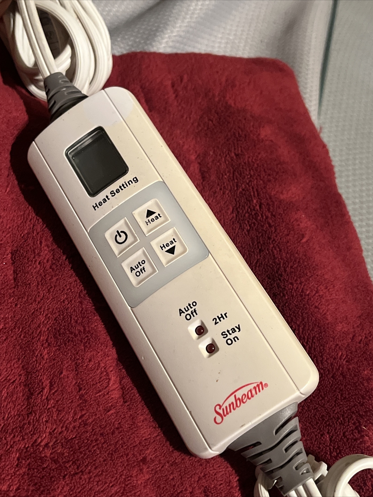 Sunbeam Electric Blanket Heating Pad Controller Control E12107 (4 Prong