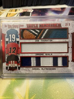 Game Used #3/3 Triple Memorabilia- Thornton, Iginla, Alfredsson
