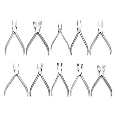 Nylon Jaw Pliers Spectacle Frame Adjusting Carbon Steel Jewelry Plat Nose Plier