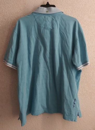 Robert Graham Herren Gr. L Kragen Knopfleiste Kurzarm Hemd Babyblau - Bild 3 von 6