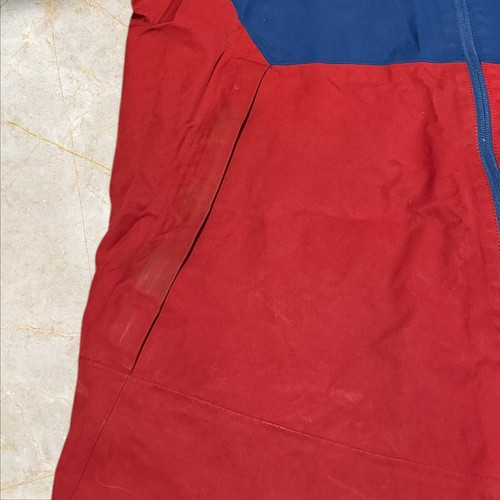 Rot Blaue Berghaus Gore-Tex wasserdichte Herrenjacke mit Kapuze (Größe L) L691 - Bild 8 von 11