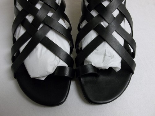 Vero Size 6 M Blondell Black Leather Gladiator Sandals New Womens Shoes - Picture 6 of 7