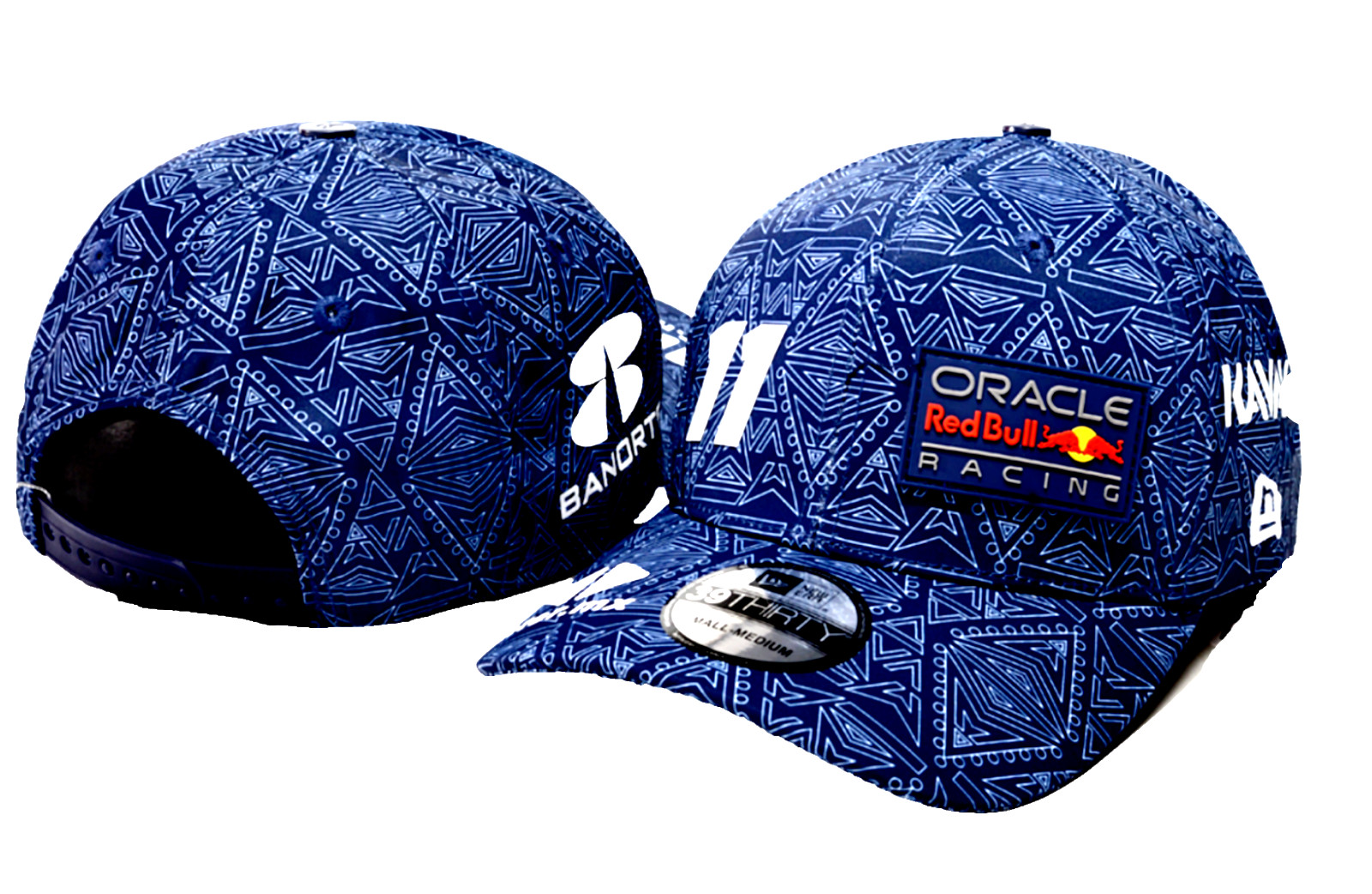 Sergio Perez #11 RBR Concept Blue Geometric Design Baseball Cap