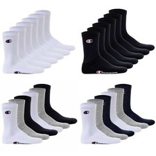 Champion Unisex Socks, 6 Pairs - Crew Socks Basic
