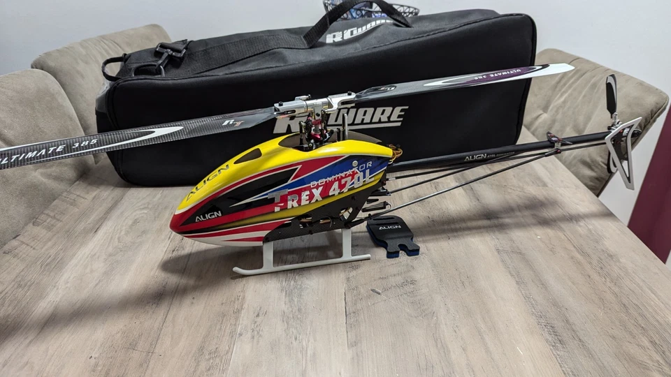 Align T Rex 470 LM mit diversen Ersatz- und Tuningteilen